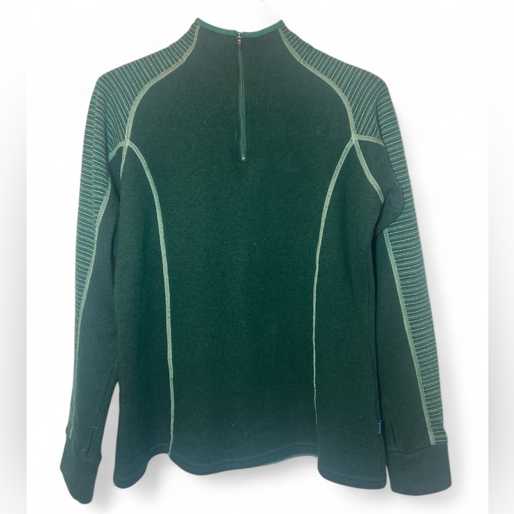 Kuhl Men's Chianti Dark Green Quarter-Zip Performance Fleece